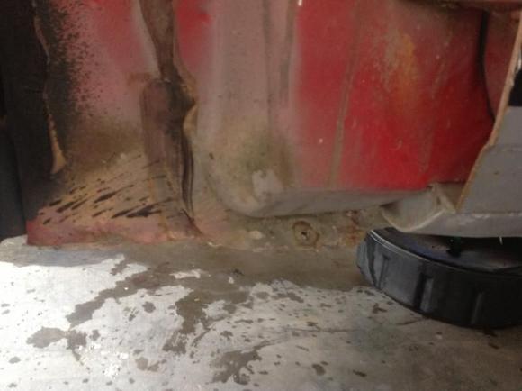 Driver side front pinch weld