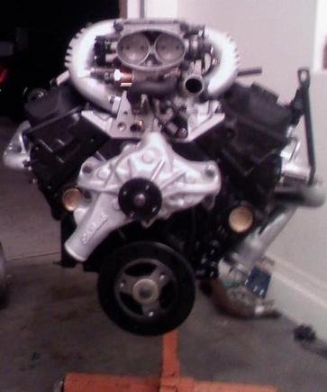 Vortec 350
EdelBrock Hi-Flow Intake
EdelBrock Hi-Flow Runners
EdelBrock Shorty Headers
EdelBrock Water Pump