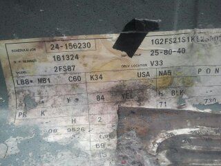 Trunk area under Carpet. Some sort of Build Sheet I guess?