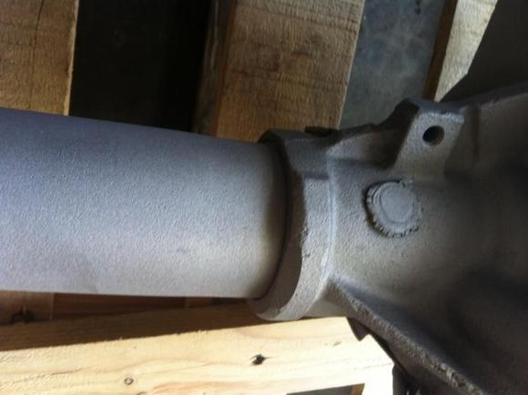 Axle tubes before welding