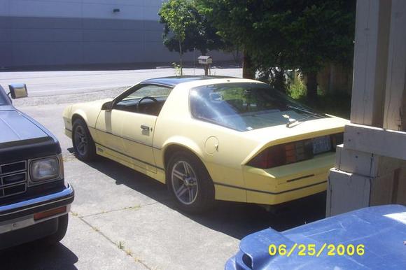 IROC   left rear qtr