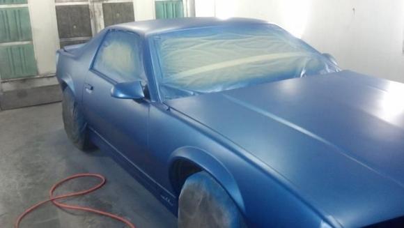 first layers of base coat.