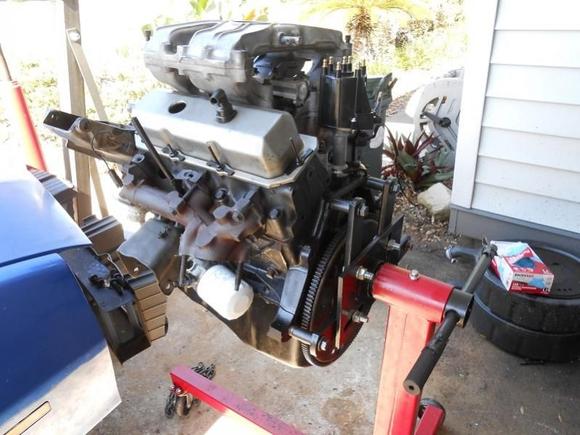 A rear pic of the 3.4 being assembled