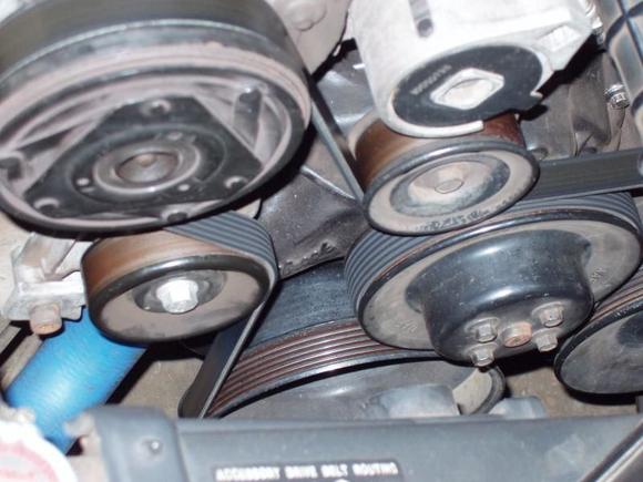 L98 AIR-pump delete idler pulley