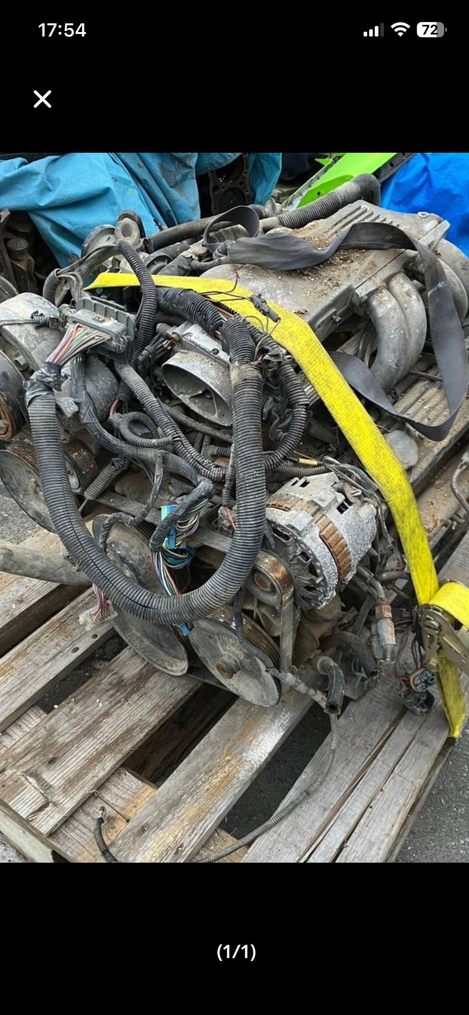 The replacement motor problably going to open it up and check the condition atleast its not had water up to the pistons..