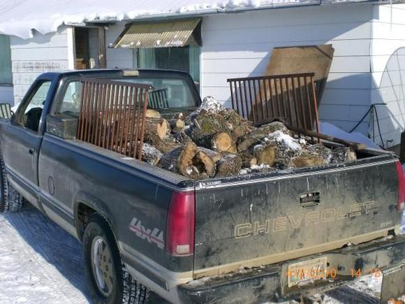 Small load of Green Ash firewood