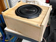 I made a subwoofer box.