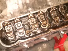 Picture of the inside of the donor heads, just pulled off the valve covers - nice and clean inside.