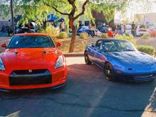 Skyline GTR vs LS2 V8 Miata 2009