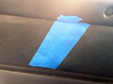repair begun has to sit 24 hrs for the adhesive to set an hold the torn parts i put the tape on to make sure it stays stuck to the cloth an is flat tomorrow i work with color vinyl an grain paper