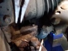 Started wiggling out enough for the cutting pliers 