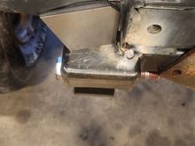 Kit came with these gussets to help tie in the outside of the front spring hanger. I didn't really like the fitment too much. I could of cut it and grinded it but i was convinced i still would of liked it. Plus removing a bunch of metal from the piece defeats the purpose of it.