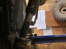 front driveshaft mocked up at ride height 