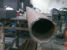 in contrast, the tubing I'll be using is rougly 1/4" o r around 5-6 gauge (.203-.220").  Much heavier duty oil pipe I got 8 sticks of 8' pipe (pre cut lengths) for about $50.  Little rusty, but cleaned up just fine with a wire wheel.