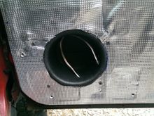 lower baffle with wire run