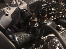 Sensors on thermostat housing.