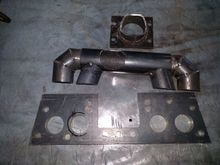 Turbo manifold parts layed out and tacked.