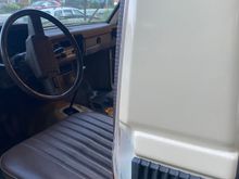 It looks like the exterior and interior paint are different. 