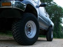 My Yota with BJ Spacers and Hankook M/Ts.