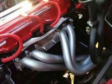 Header on the motor once it was installed.