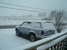 My '90 Yota 4Runner SR5 in my driveway last winter ('08).