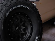 I’m taking my old pair of SCS Ray 10s that I had on my 2016 Tacoma for mocking up the 315/75R16 KO3s.  I don’t think I’ll stay with this wheel though so we’ll see how it fits with this offset, and backspacing.  I’ll have more lateral for wheel choices as I don’t need to shoot the tires out a ton with the Tacoma width axles.