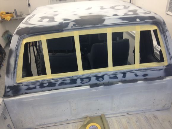 How to properly mask a window opening using the "back masking method"