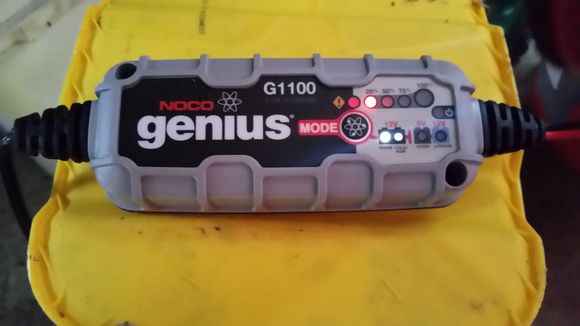 The charger has settings for different batteries, gives you battery status.