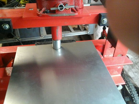 first try went a little to deep, almost worked as a hole punch