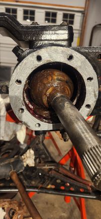 
Axle, nothing to explain. Lone your flat spots on the birfield with top and bottom and work your way into the diff.
 With almost all gaskets i touch they always get a light layer of anti seize. It'll keep them from rusting and make lofe much eaisier for the next person to take it apart.