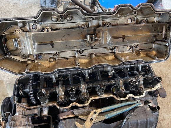 Inside of valve cover and valvetrain is spotless!