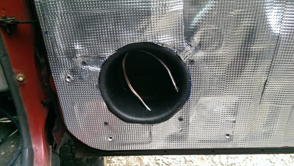 lower baffle with wire run