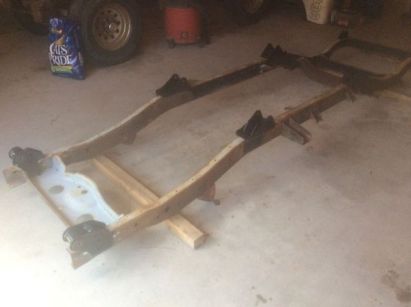 the rocky road spring hangers just set in place, not attached yet