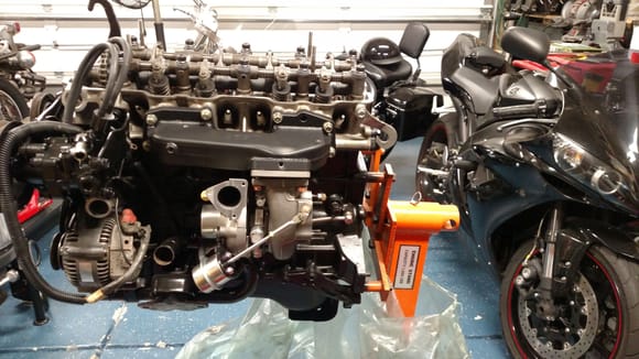 LCEngineering manifold and GT25R ball bearing turbo upgrade kit.