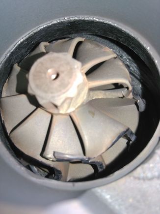 Ct-20 Turbine wheel mangled, shaft broken