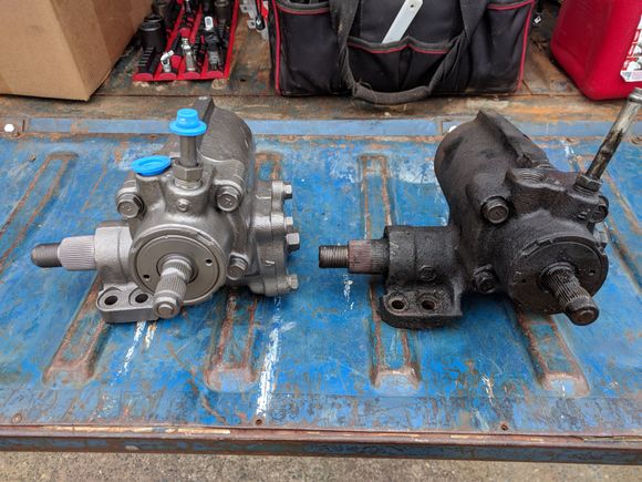 Power steering gearbox took a dump.  Bought a refurbished unit.