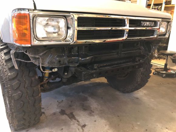 stock bumper removed