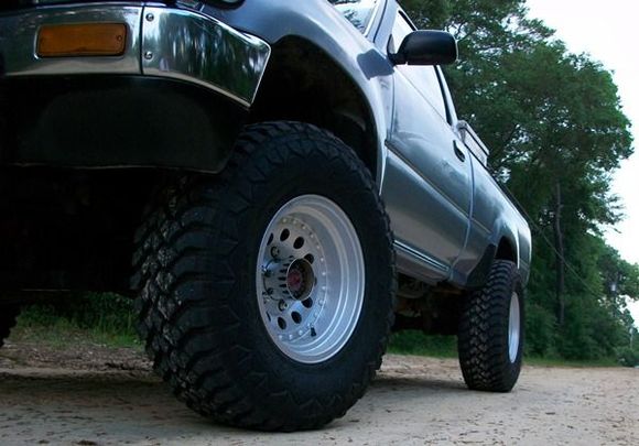 My Yota with BJ Spacers and Hankook M/Ts.