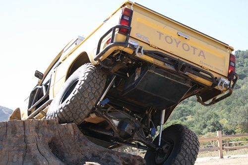 4-link rear suspension, Fox shocks and a 23 gallon fuel tank.