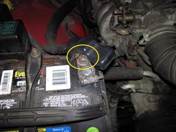 Fusible Link Connected to Battery  