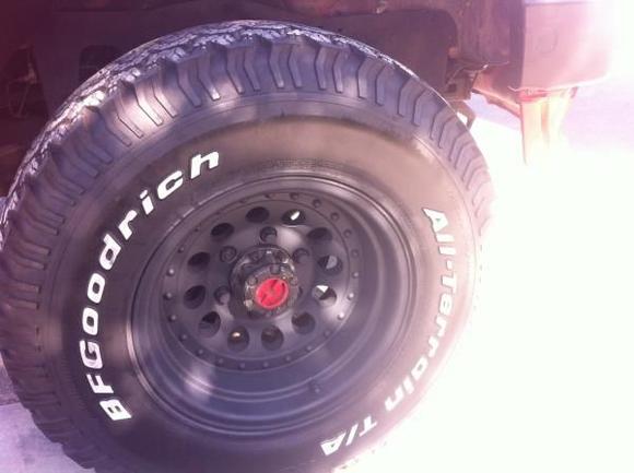 After I robed these wheels for $130.00. I took them home, made sure there where no holes, cleaned them up, and painted them black.