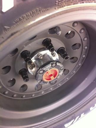 Longer steel lugs for quicker tire changes.