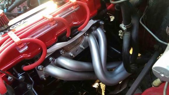 Header on the motor once it was installed.
