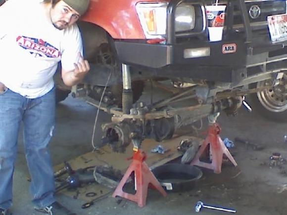 longfields and hub gears going in. welded spider gears