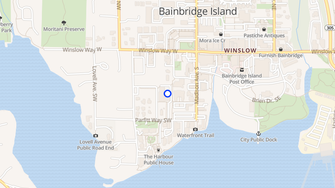 Map for Winslow Arms Apartments - A Senior Community - Bainbridge Island, WA