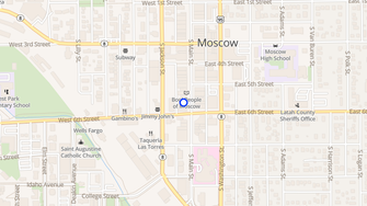 Map for Inland Apartments - Moscow, ID