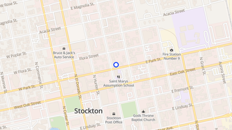 Map for Delta Plaza Senior Apartments - Stockton, CA