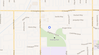 Map for Park Brighton Apartments - Modesto, CA