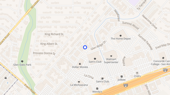 Map for Honey Hill Apartments - San Antonio, TX