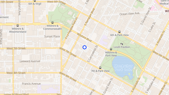 Map for Coronado Apartments - Los Angeles, CA